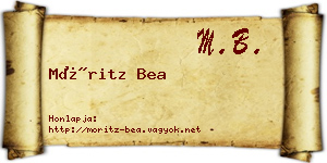 Móritz Bea névjegykártya